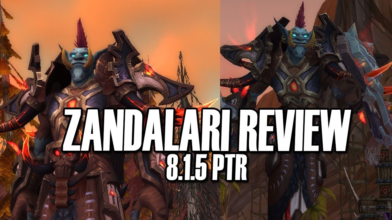🦕8.1.5 Обзор Зандаларского тролля &mdash; Мужской шаман стихий [BFA PTR]