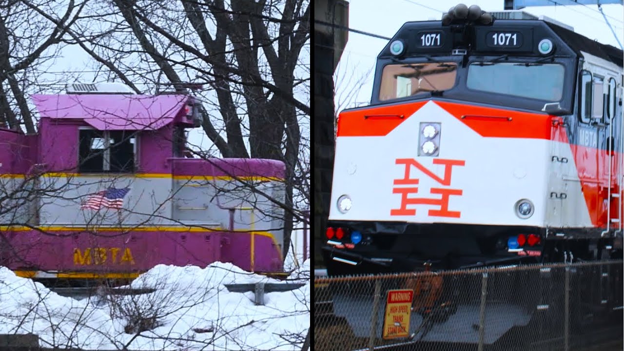 New Haven Heritage Unit, Double Draft with Genset, and more! Railfanning at Readville [HD]