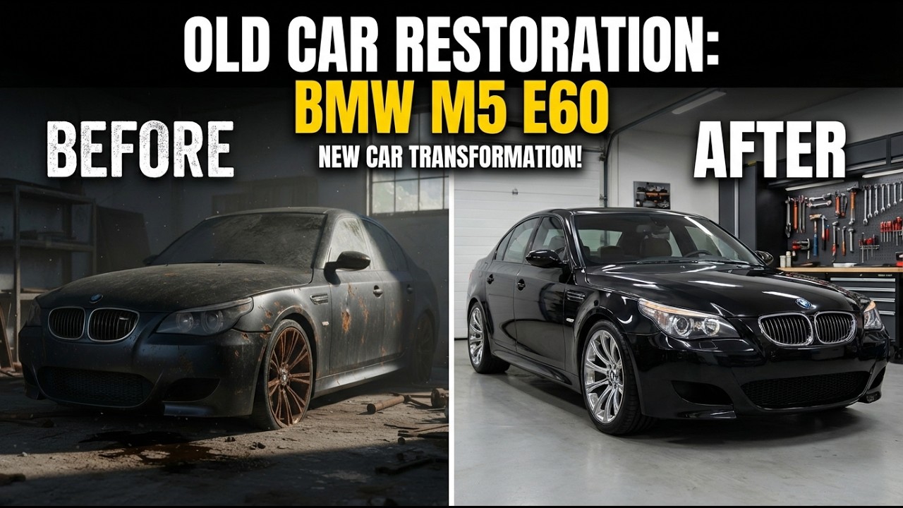 ASMR Car Restoration! 2009 BMW M5 Full Restoration