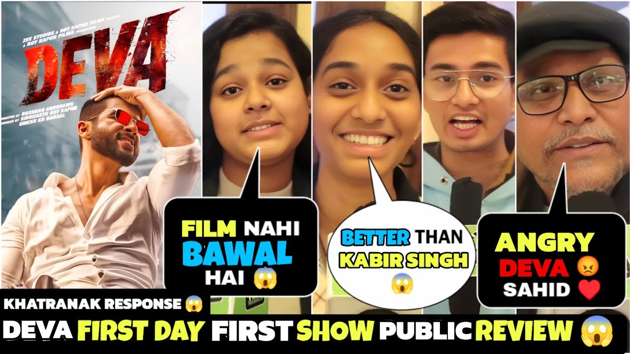 DEVA MOVIE PUBLIC REVIEW | DEVA PUBLIC TALK | DEVA REVIEW| SAHID KAPOOR
