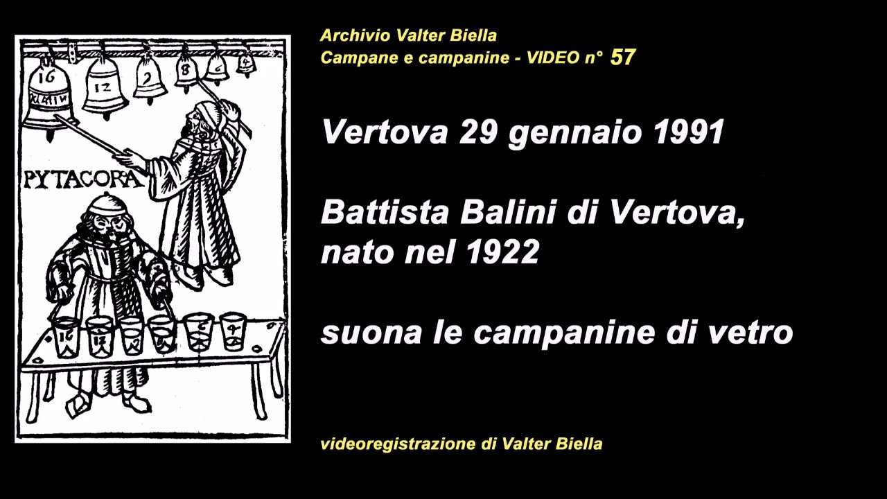 Vertova ( Bergamo) 29 gennaio 1991. Battista Balini, musiche d'allegrezza suonate sulle campanine