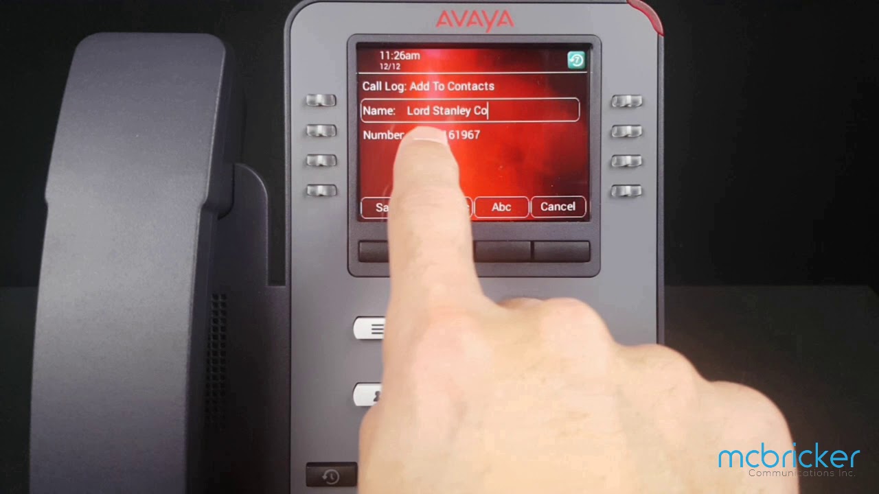 Add Call History to Directory J169 J179 Avaya IPOffice McBricker