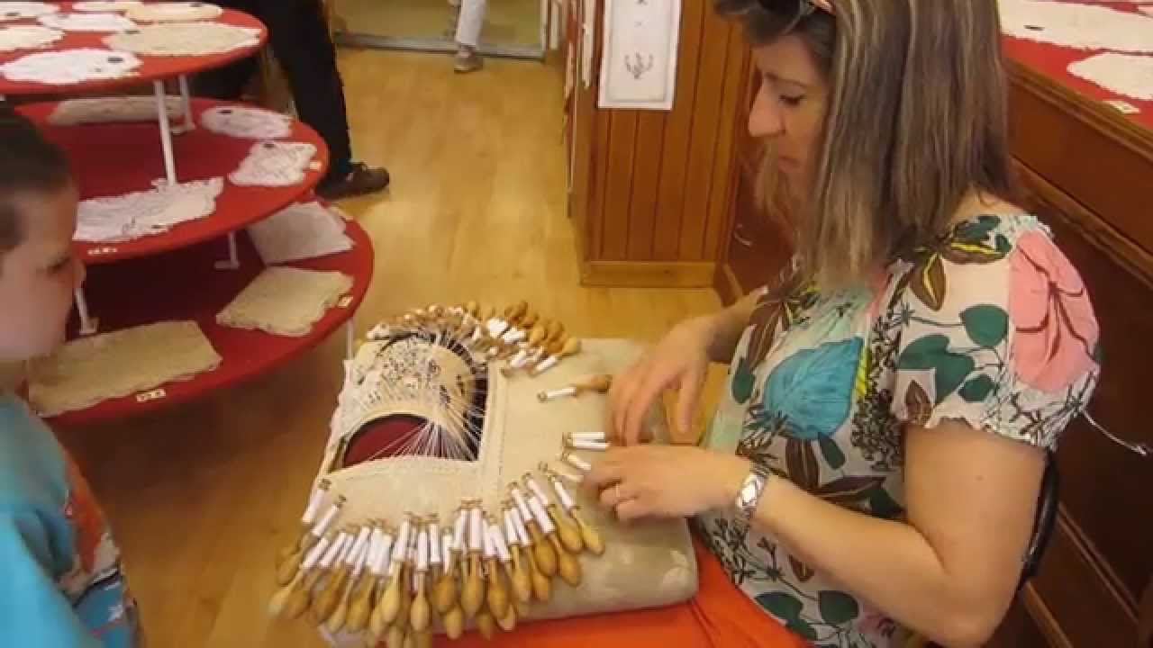 Lace making in Le Puy en Velay, France
