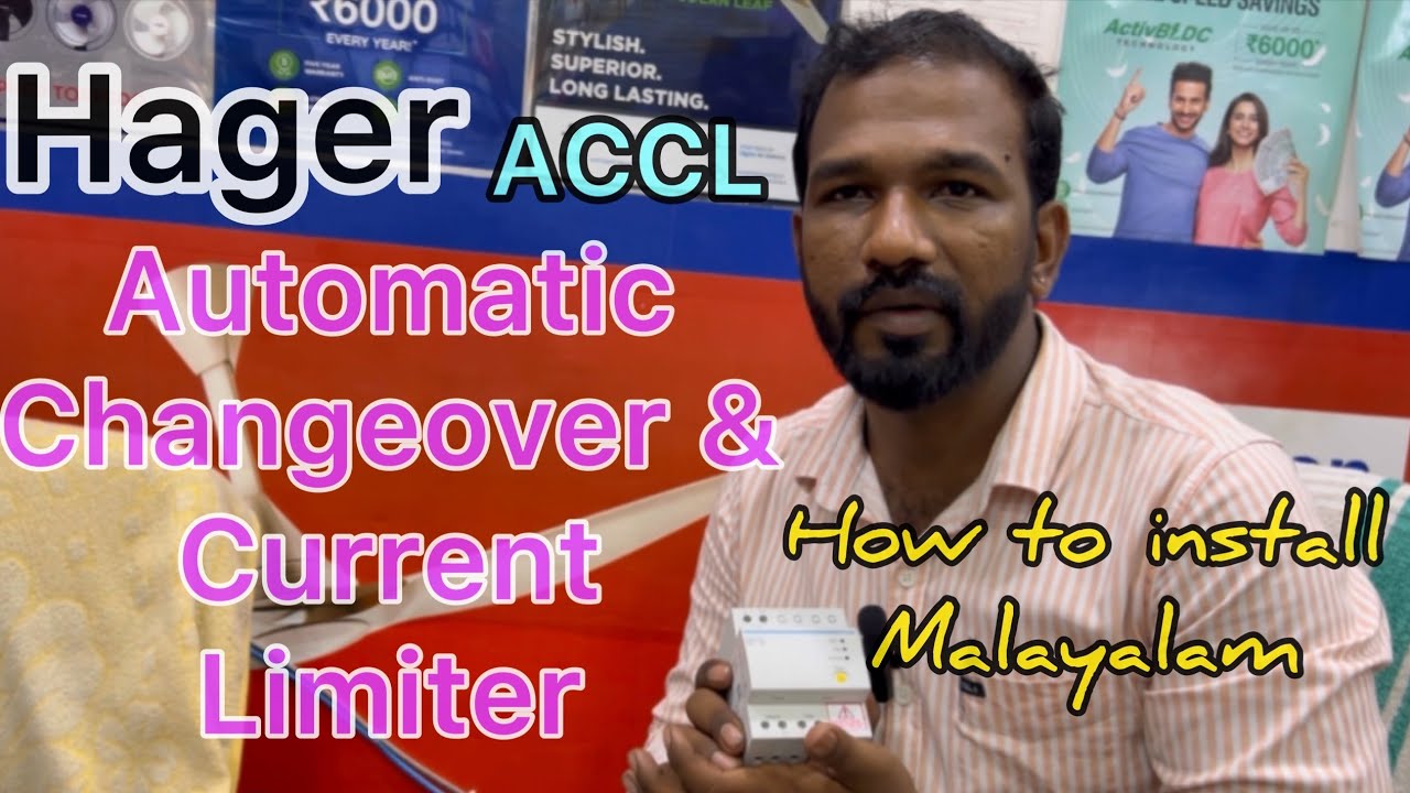 How to connect Automatic Changeover Circuit Limiter || Hager ACCL Unboxing & Installation #Hager #yt