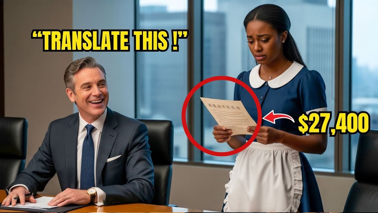 Translate This and My Salary is Yours,” Millionaire Laughed —The Maid Did… and His Jaw Dropped