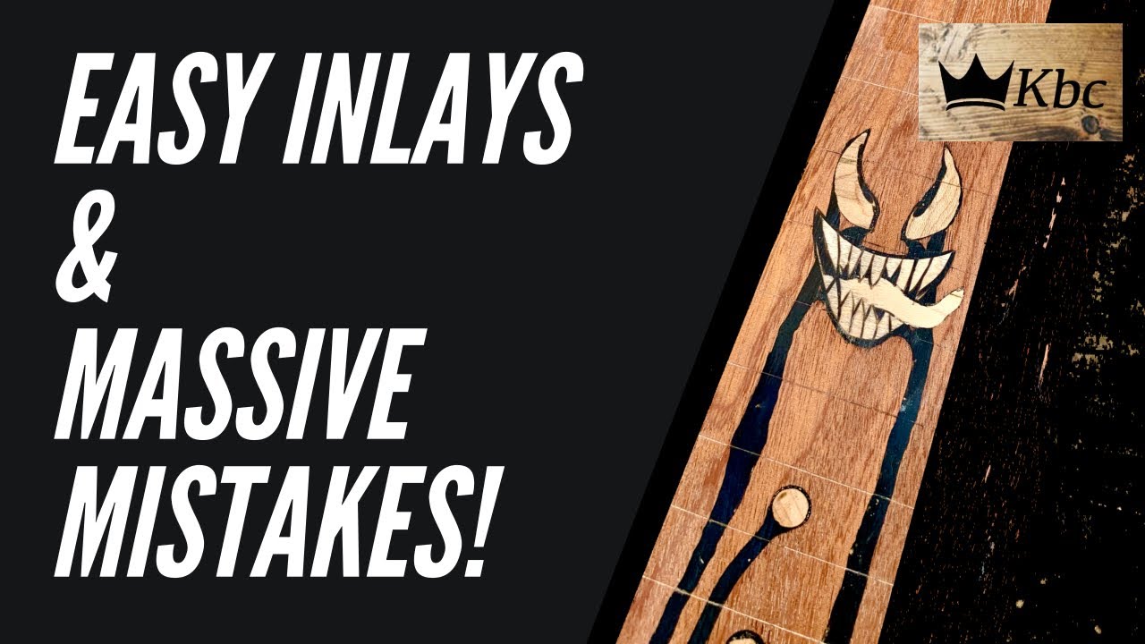 The Venom Guitar  |  Simple guitar inlays and fixing stupid mistakes
