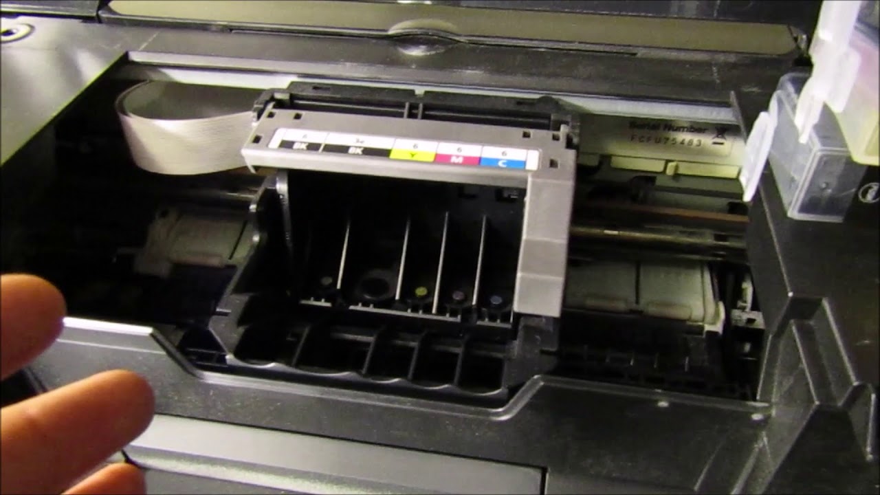 Canon Ip 5000 - Not Printing Black - How to clean Print-head DIY