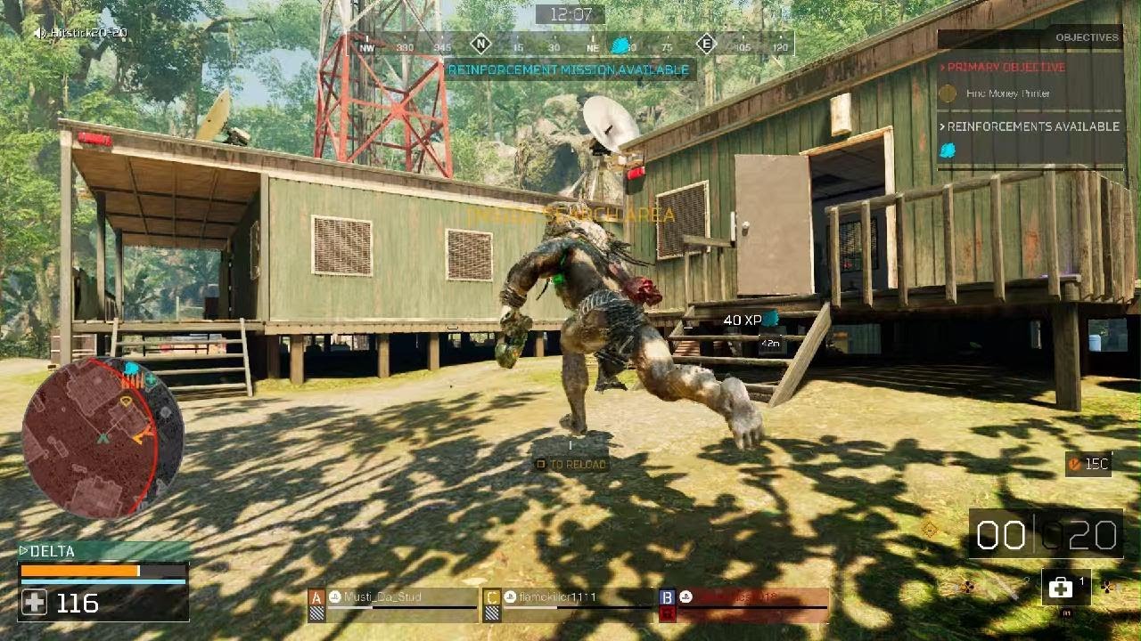 The predator runs from me