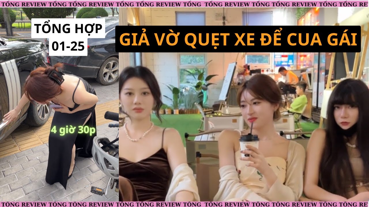 Thanh niên giả vờ quẹt xe sang để cua gái và cái kết [tổng hợp 01-25]