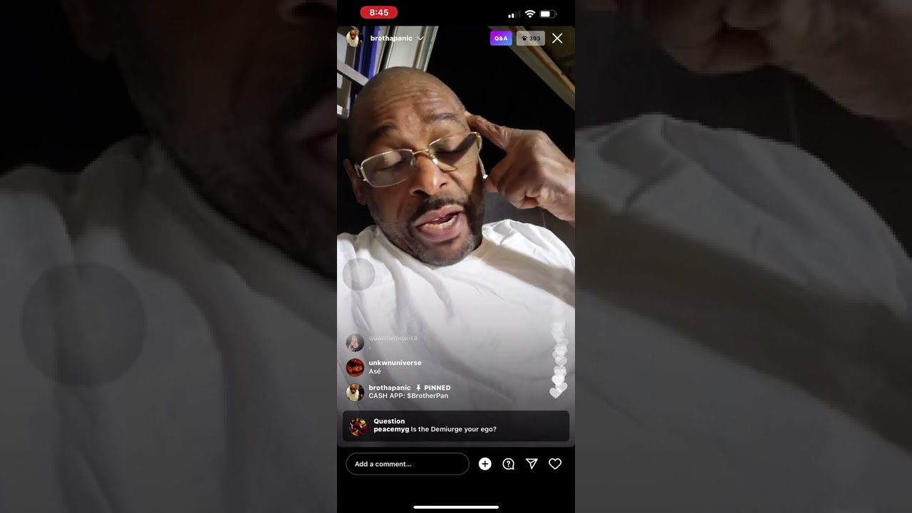 Brother Panic on Is the Demiurge your Ego? | IG Live 3/6/2022
