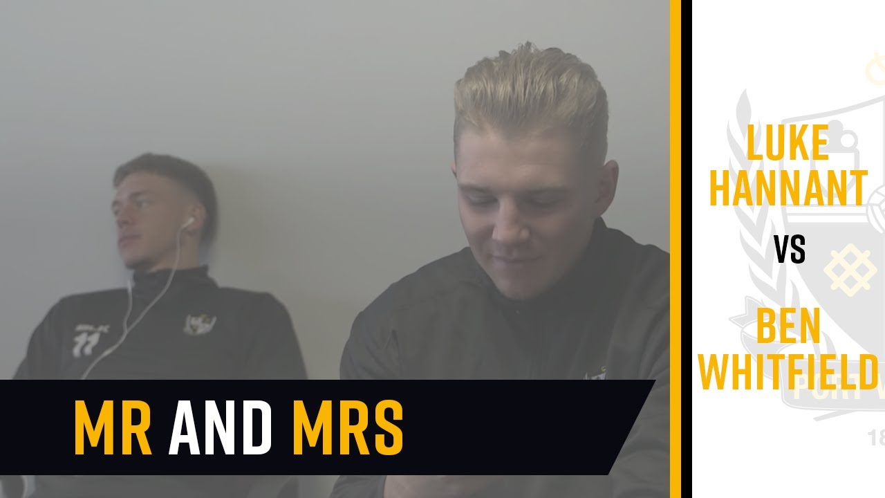 Mr and Mrs with: Ben Whitfield and Luke Hannant
