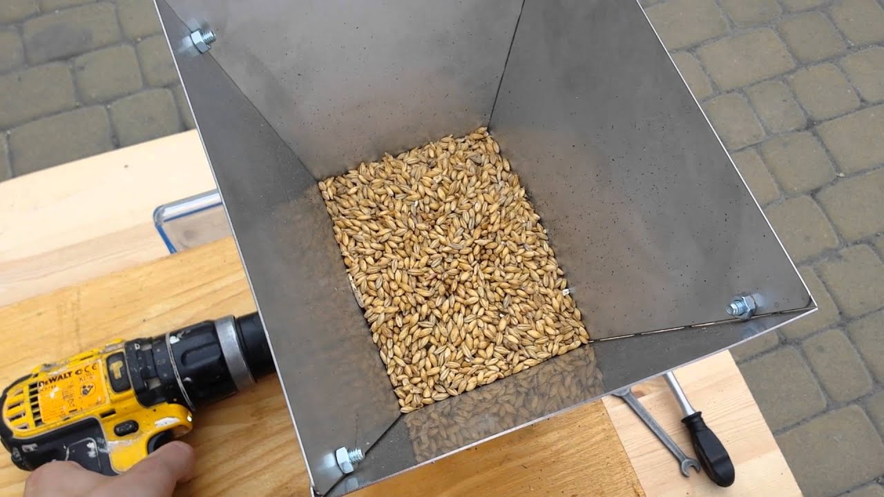 Śrutownik walcowy do słodu na łożyskach