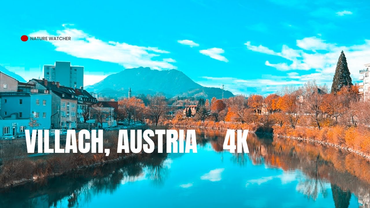 Villach, Austria 🇦🇹 | 4K Walking Tour of the Old Town | Atmosphere and Street Sounds