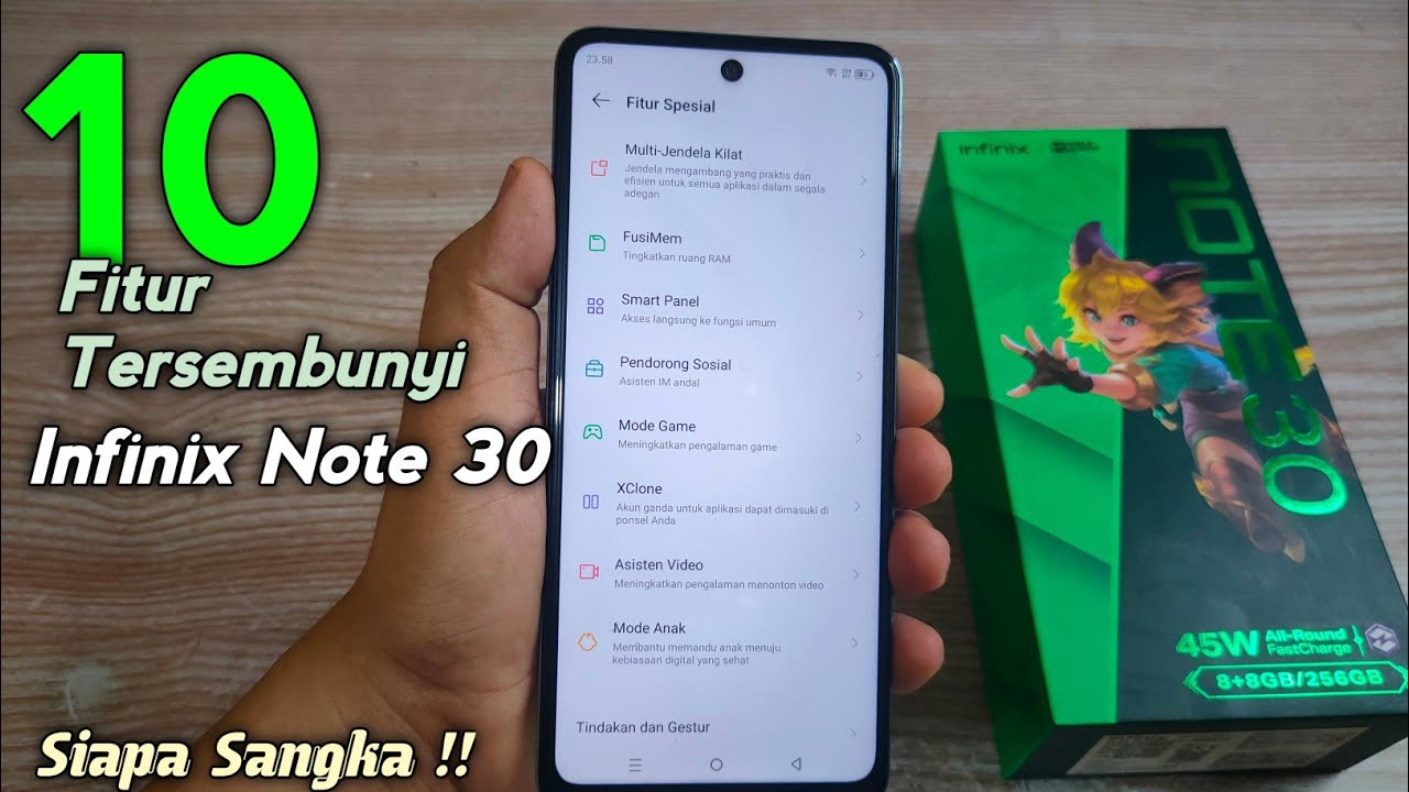 10 Fitur Tersembunyi Hp Infinix Note 30 SERIES XOS 13