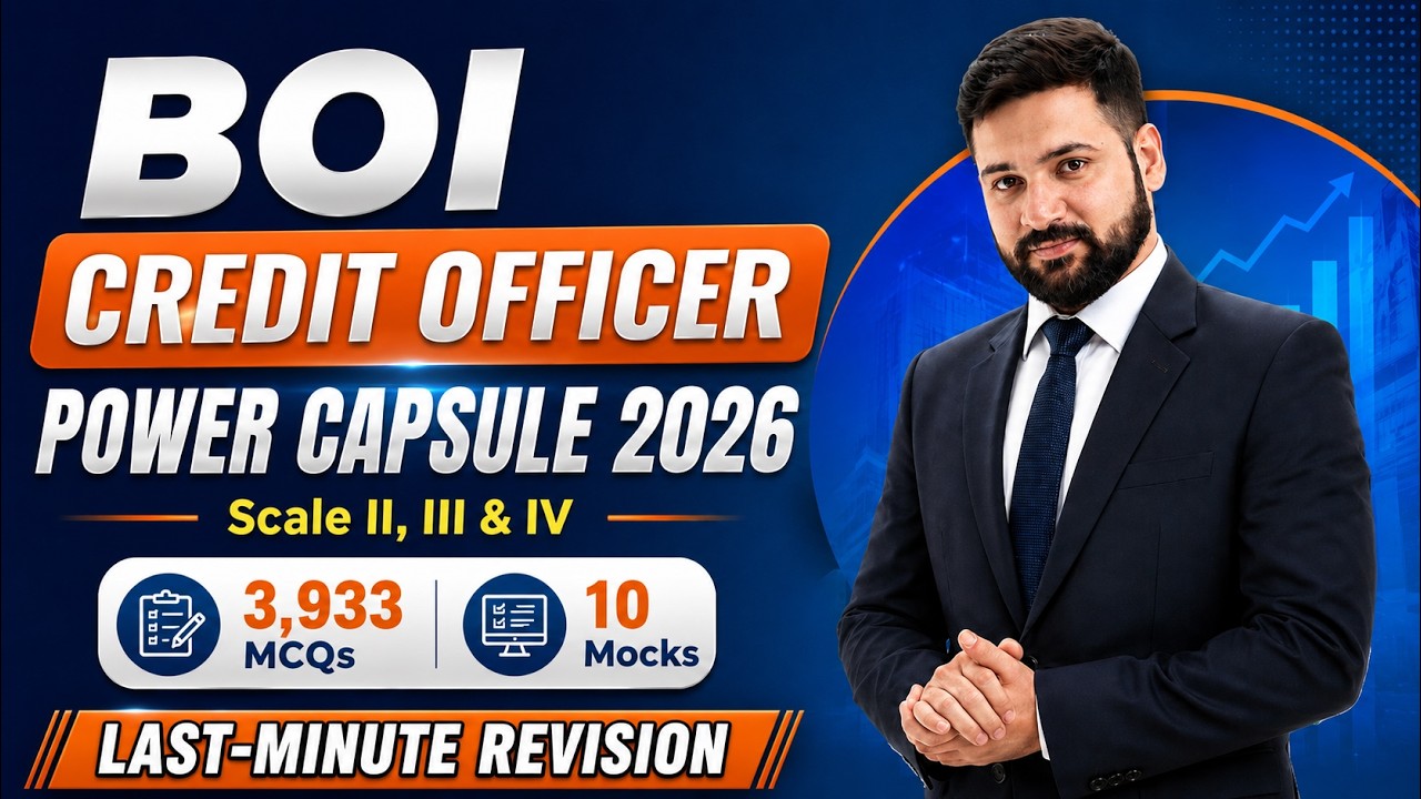 Bank of India Credit Officer Power Capsule 2026 Available Now| 3,933 Most Important MCQs