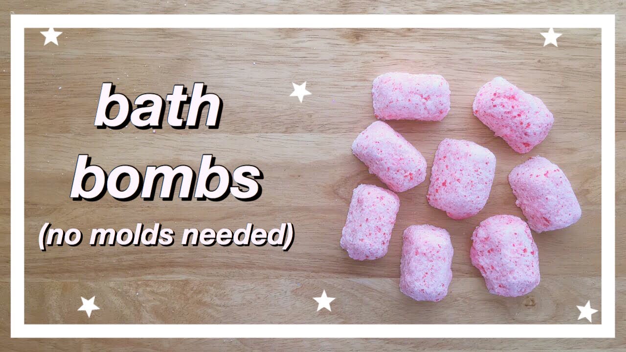 DIY FIZZY BATH BOMBS (no molds needed!)