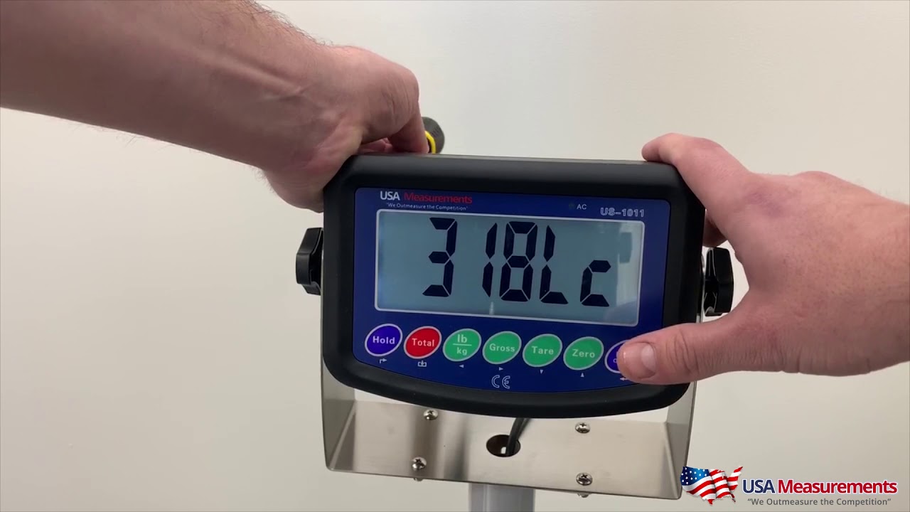 How to change from KG to LB on US 1011 Indicator