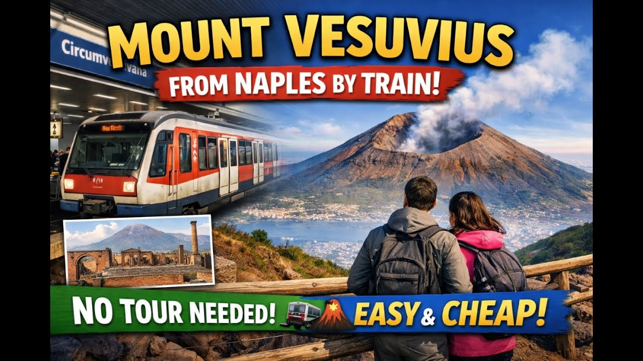 Mount Vesuvius from Naples by Train | Easy & Cheap DIY Trip (No Tour Needed!)
