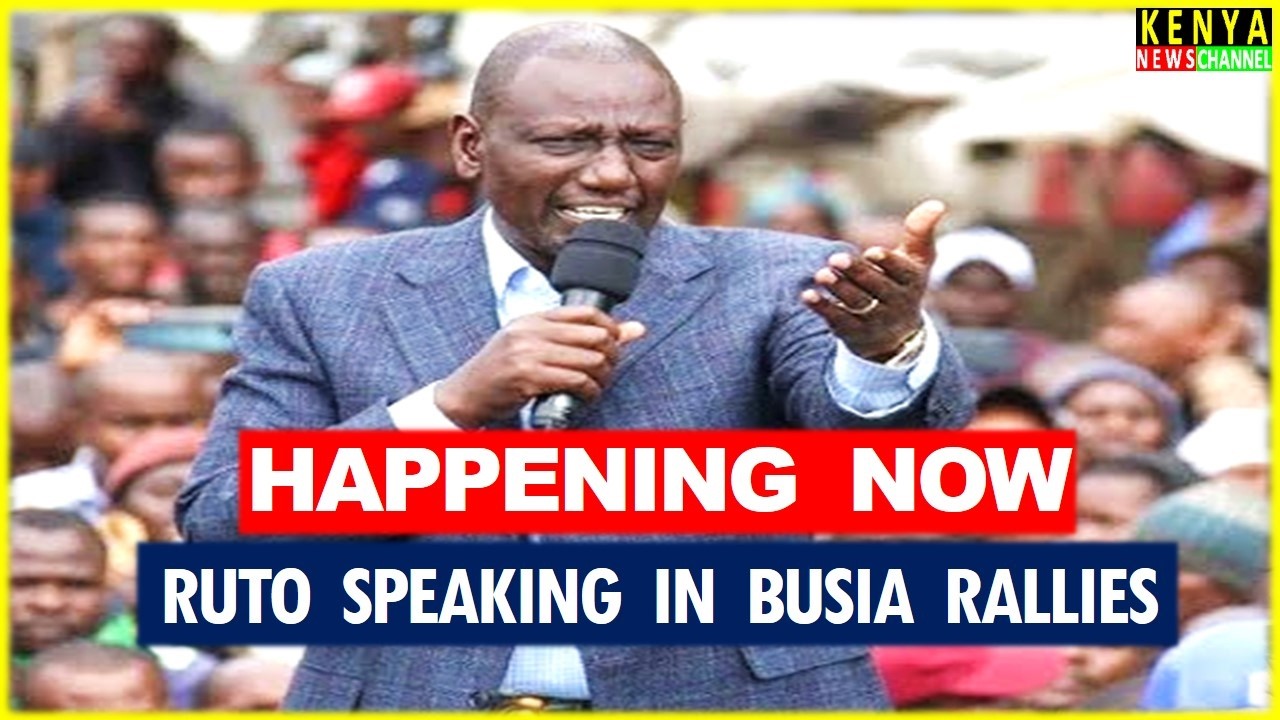 LIVE - Ruto to respond to Gachagua & Matiangi in a Series of Rallies across Busia