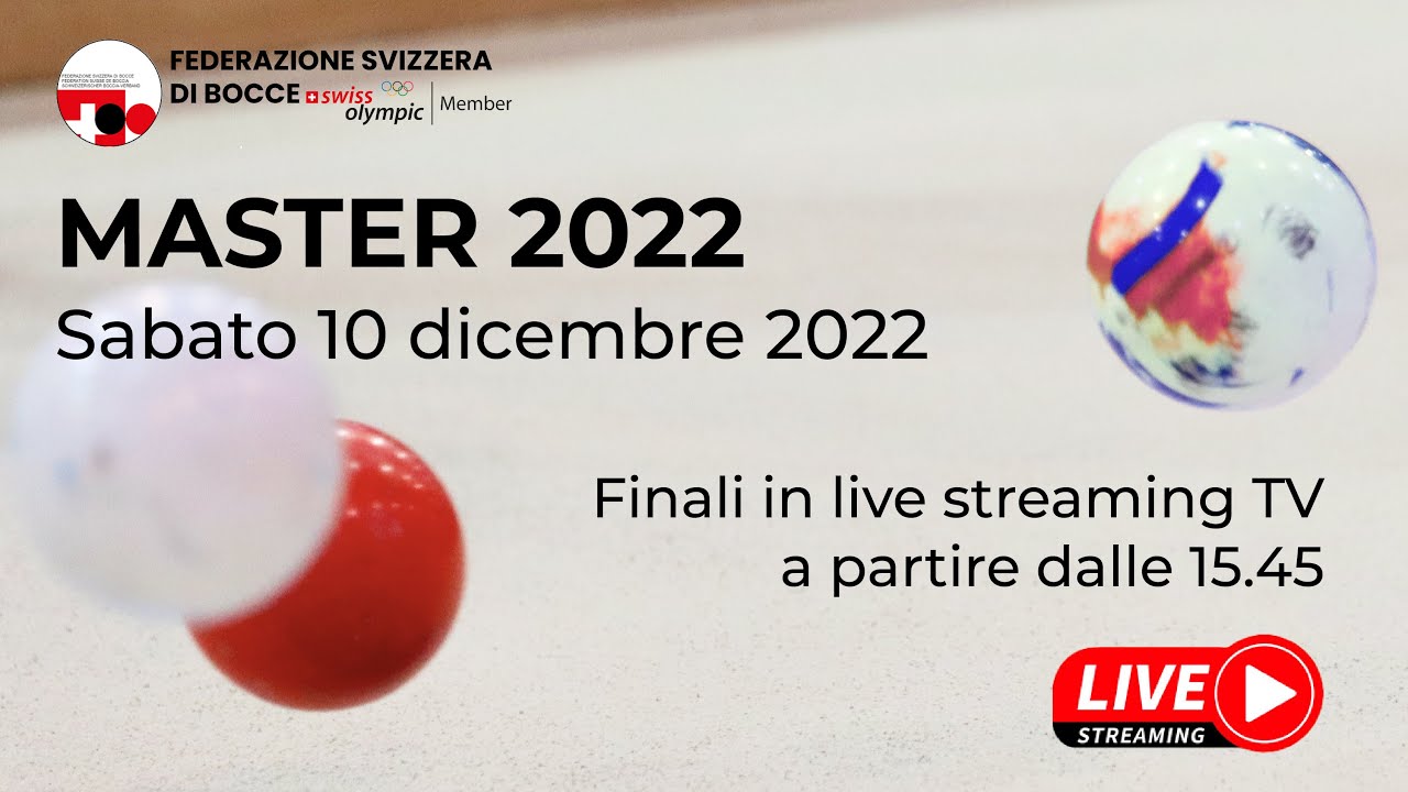 Master FSB M+F 2022 - Organizzato dalla Federazione Svizzera di Bocce. Finale Femminile e Maschile