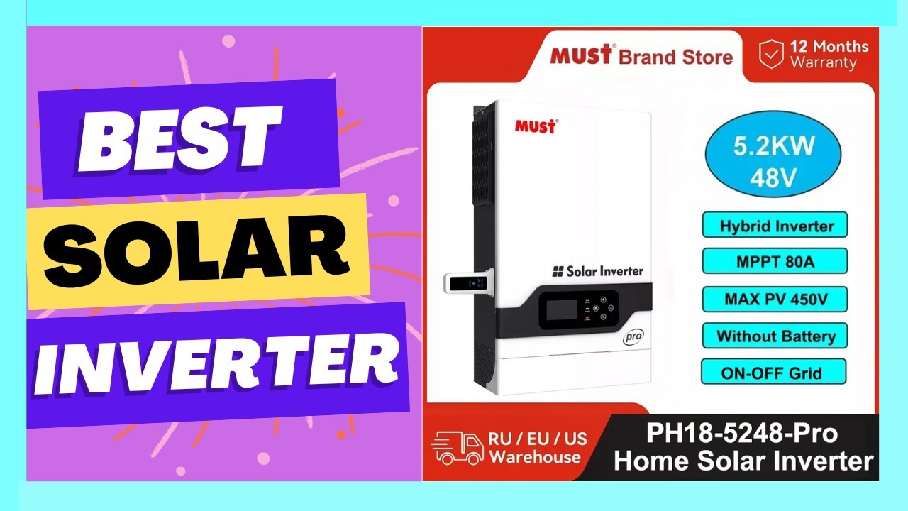 MUST PH1800 Pro 5.2KW 48V Pure Sine Wave Hybrid Solar Inverter