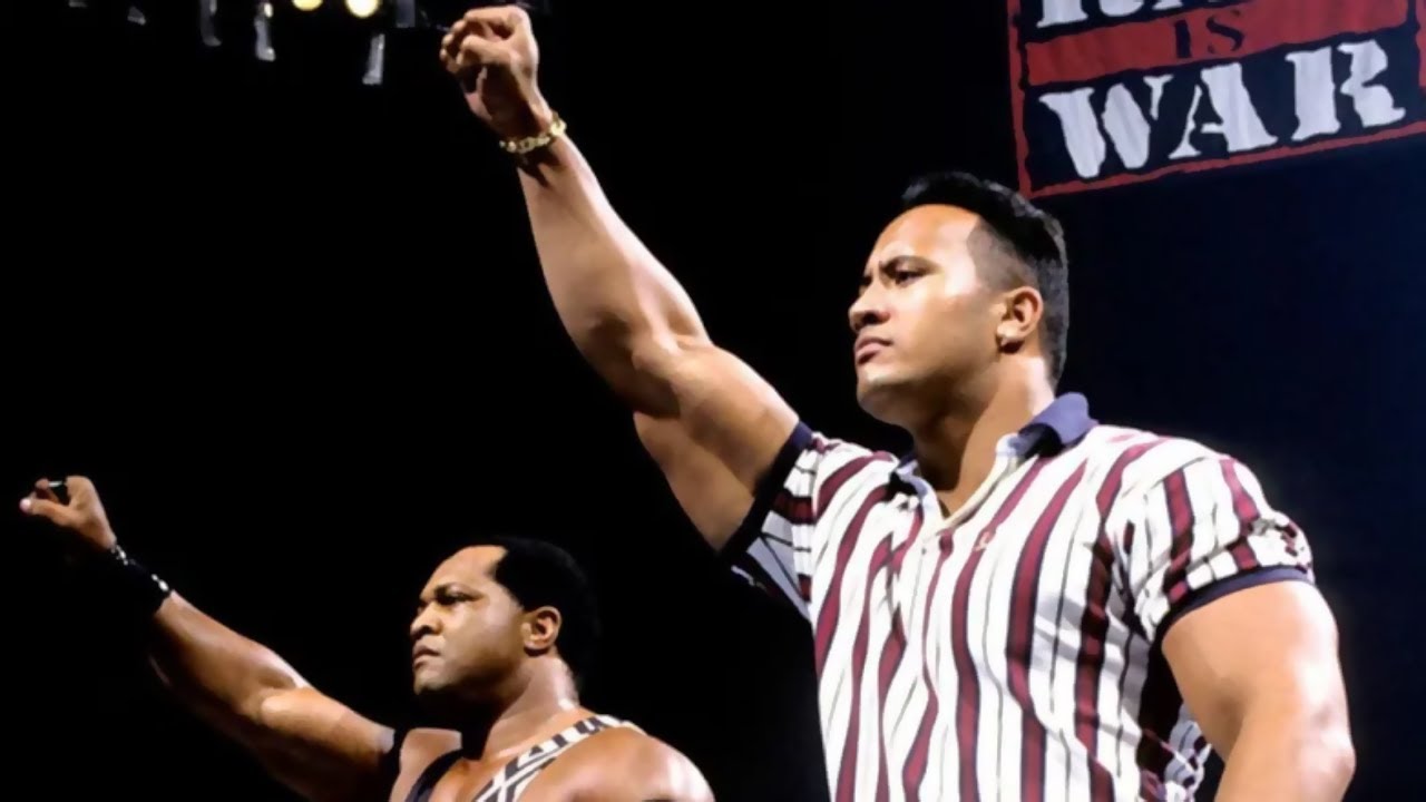 Faarooq Vs Chainz | The Rock (Rocky Maivia) Joins The Nation of Domination - RAW IS WAR!