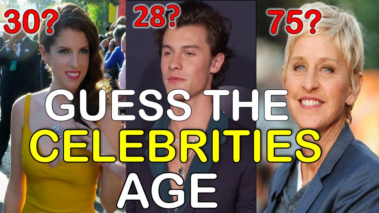 GUESS THE CELEBRITY AGE CHALLENGE