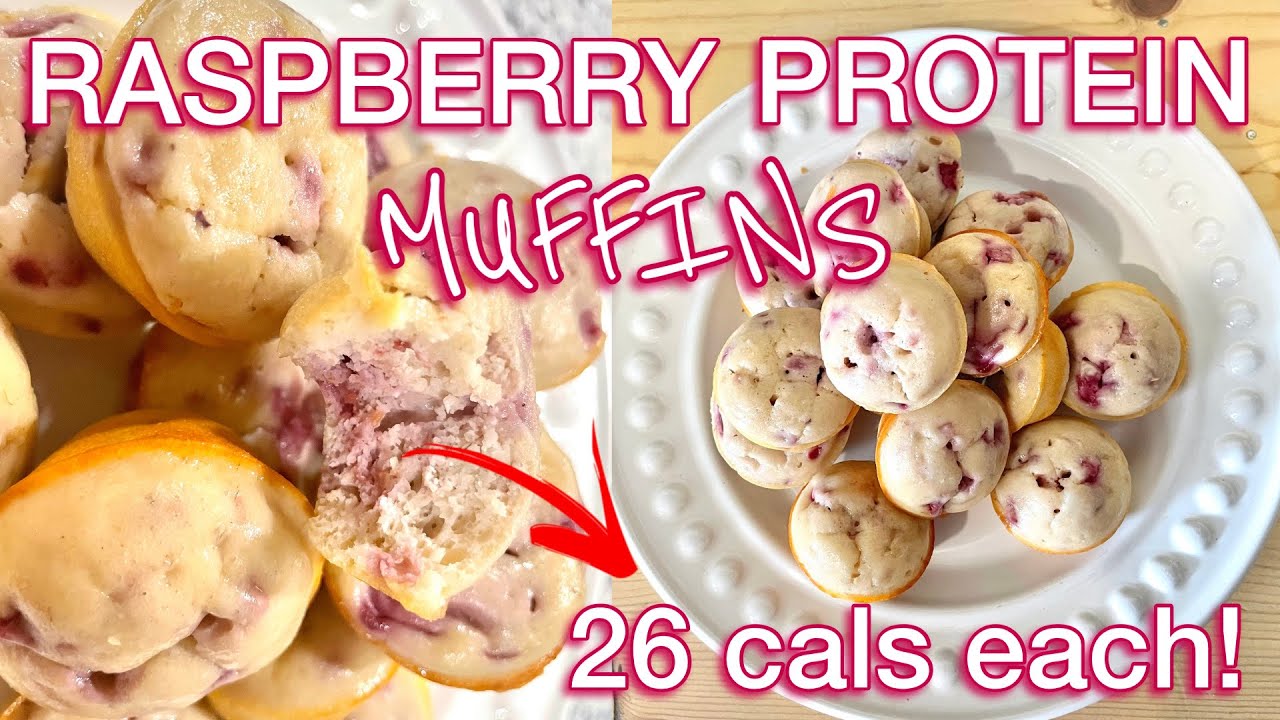HIGH PROTEIN LOW CALORIE RASPBERRY PROTEIN MUFFINS |RECIPE AND COOK WITH ME