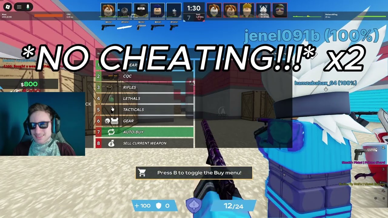 Roblox Defusal until I see a CHEATER... *someone thought I'm cheating xdd*
