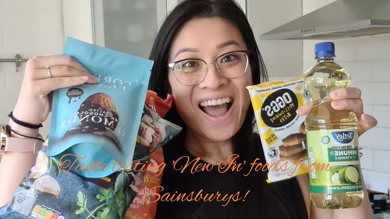 SAINSBURY'S 'NEW IN' FOODS TASTE TEST | Crisps, Squash, Vegan Friendly snacks and more!