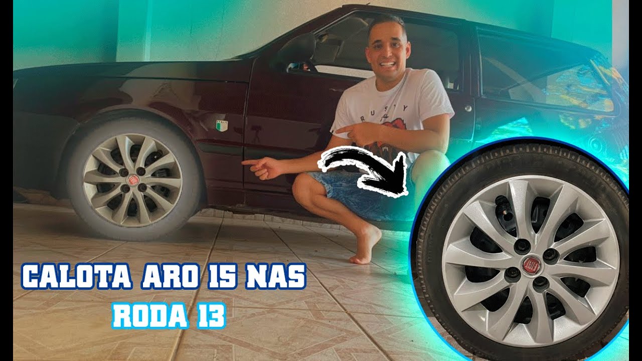 CALOTA ARO 15 NA RODA ARO 13 DO UNO MILLE.