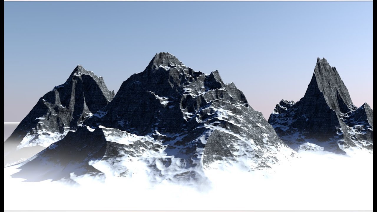 Making Mountain using Terrain Mask in Cinema 4D Tutorial
