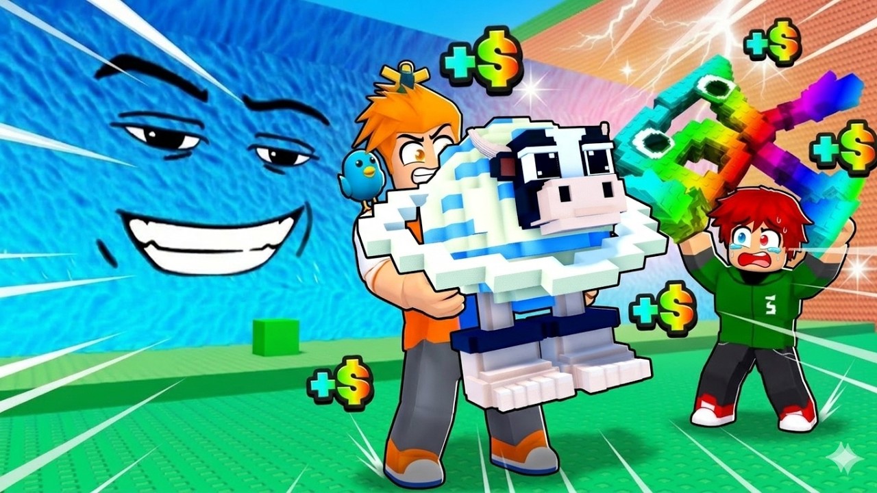 HUMILHEI MEU AMIGO E PEGUEI OS BRAINROTS MAIS ABSURDOS DO TSUNAMI BRAINROT NO ROBLOX!! 🌊