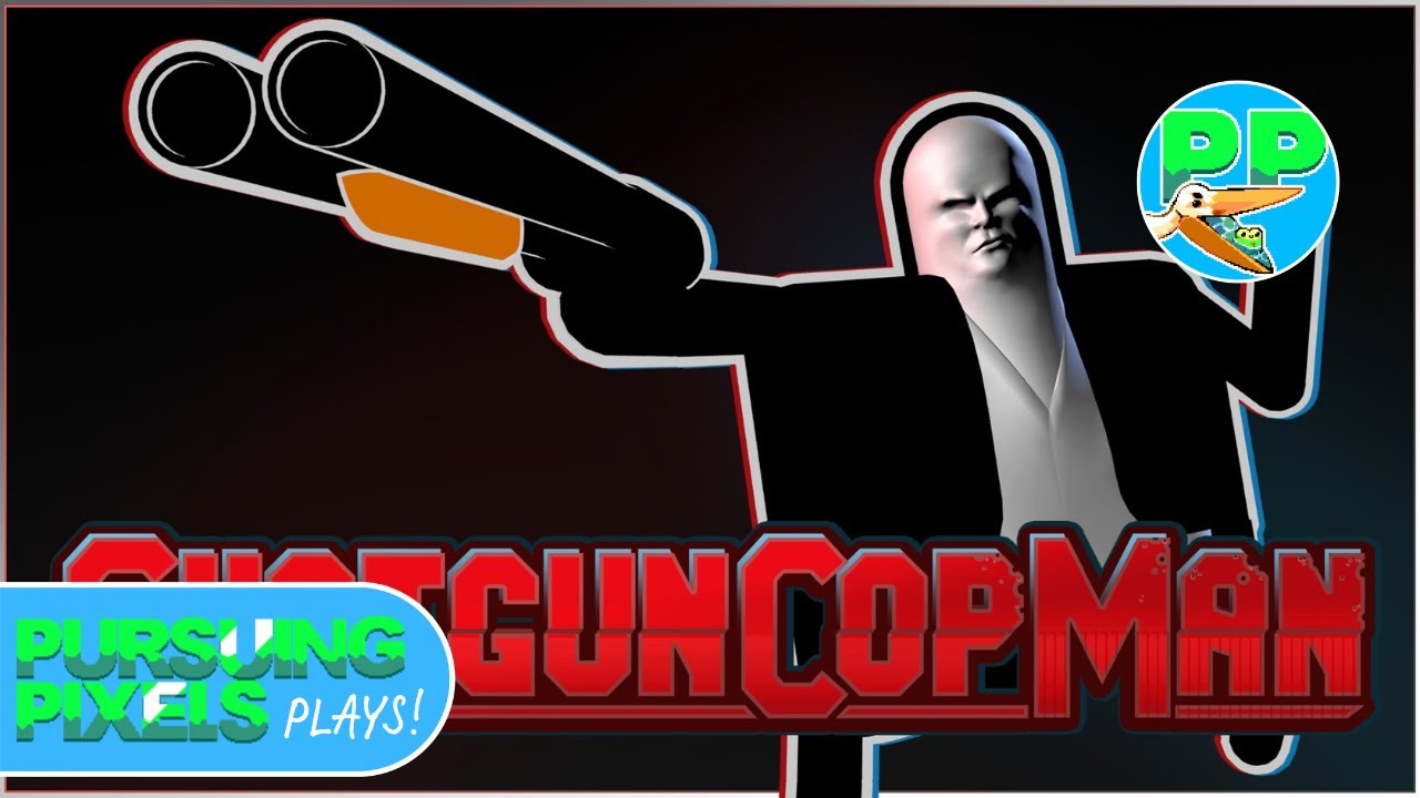 AMAZING Twin Stick Arcade Precision Puzzle Platformer // Let's Play Shotgun Cop Man (Demo)