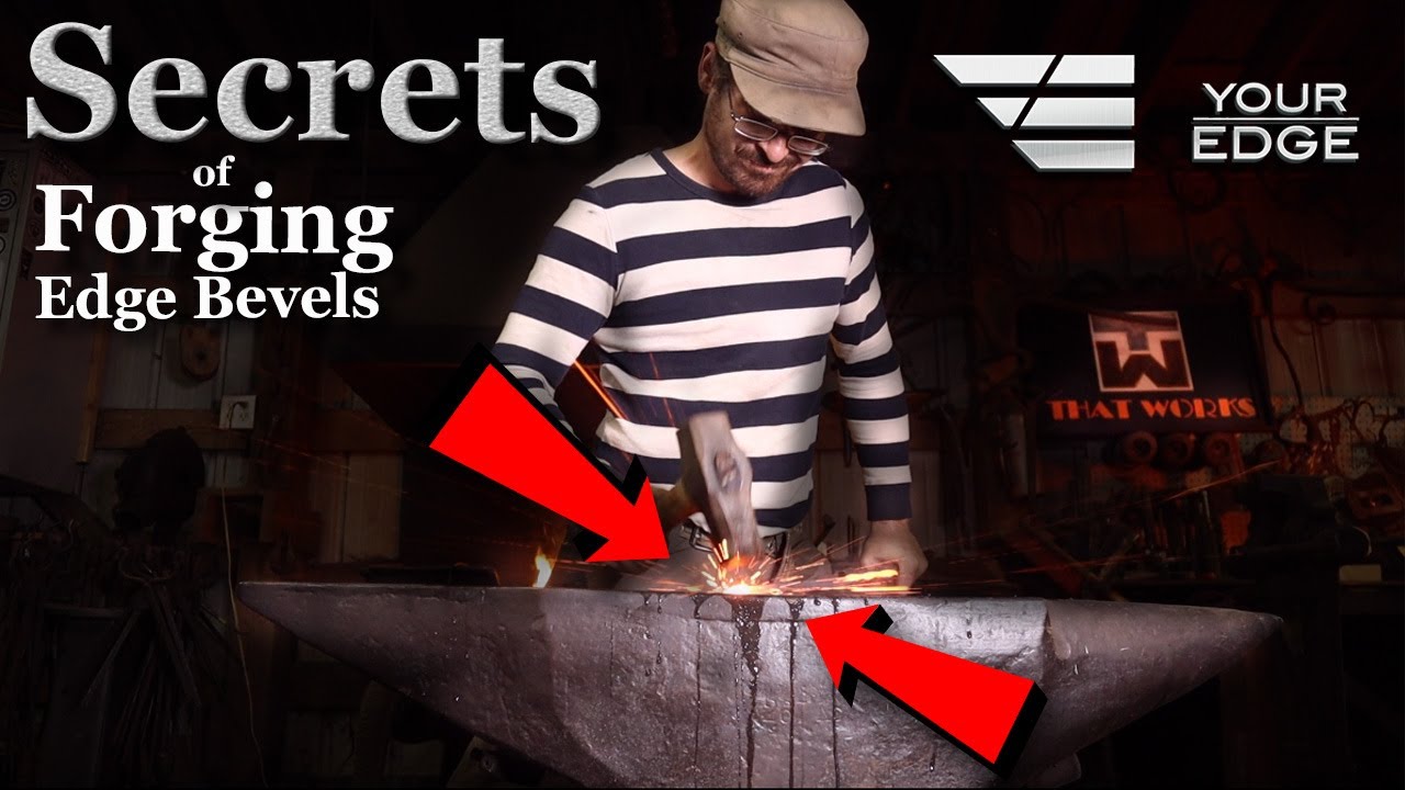 How to Forge Bevels on a Blade - The Right  Way !
