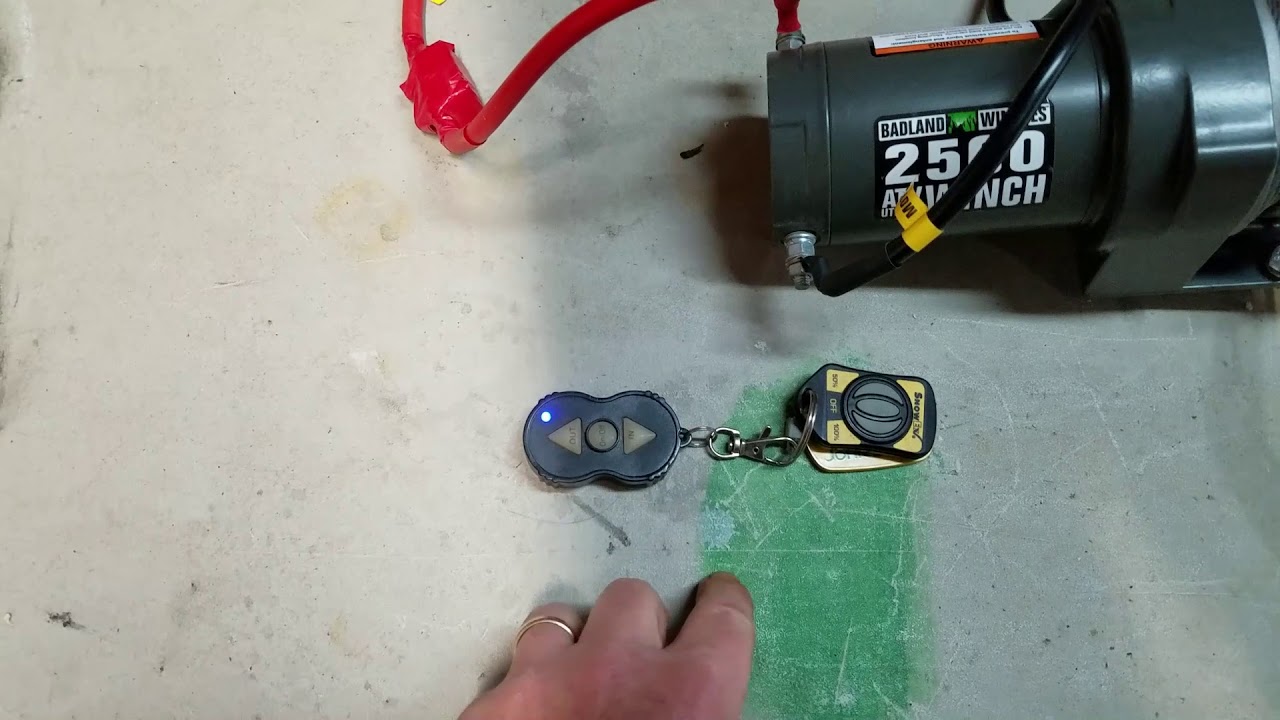 Badlands Winch &mdash; как запрограммировать пульт дистанционного управления