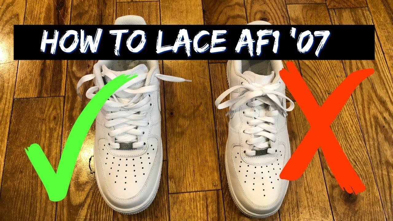 How to Lace Nike Air Force One's Loosely