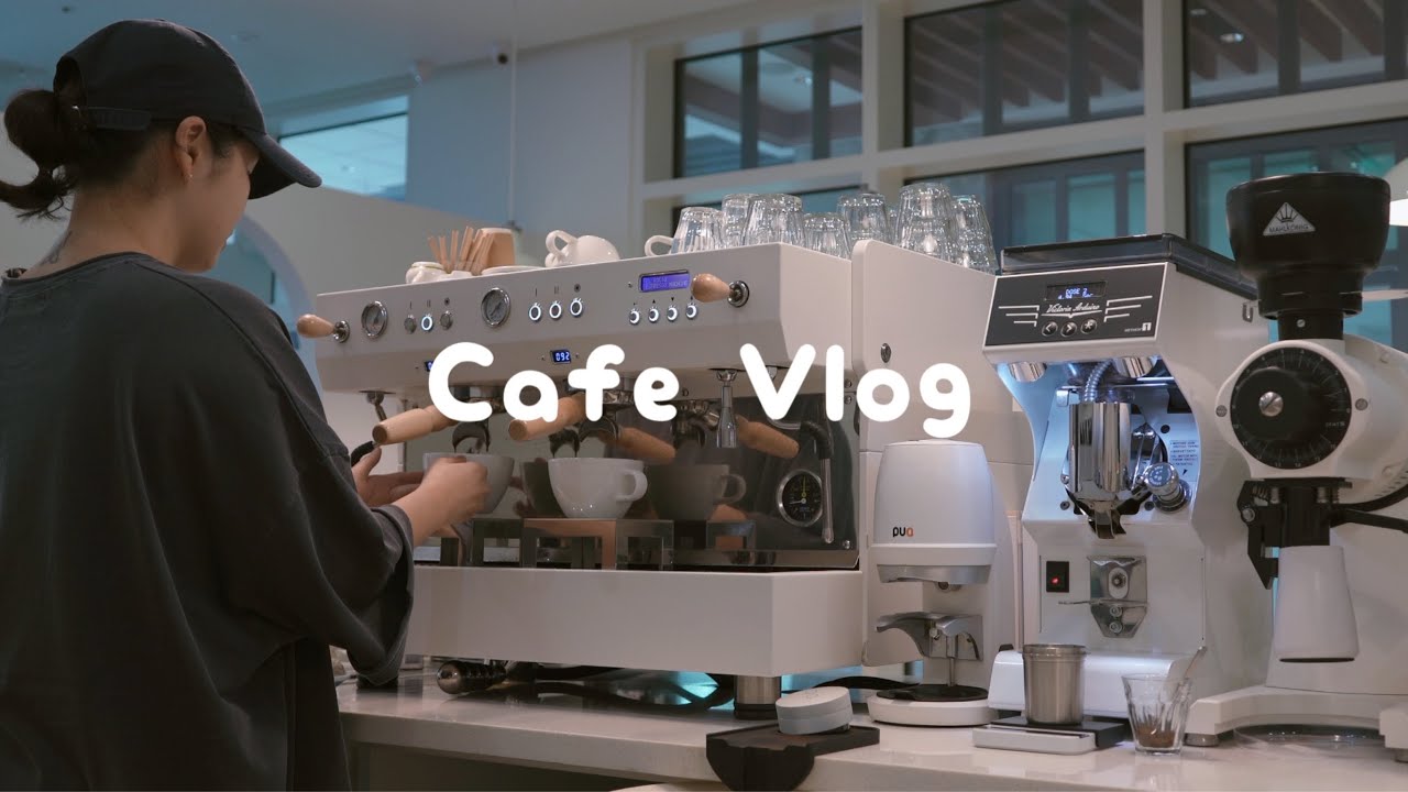 CAFE VLOG ☕️ A day in my life starting with Latte art class