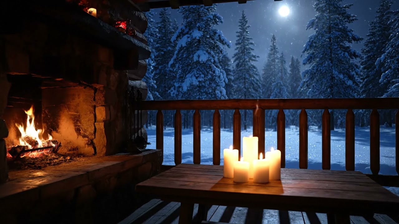 ❄️ Smooth Winter Jazz (NO MID-ROLL ADS) – Cozy Fireplace Ambience for Relaxation
