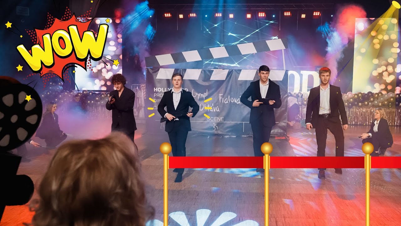 🎬 Hollywood předtančení 🌟 Oktáva 2024 Gymnázium Josefa Jungmanna Litoměřice