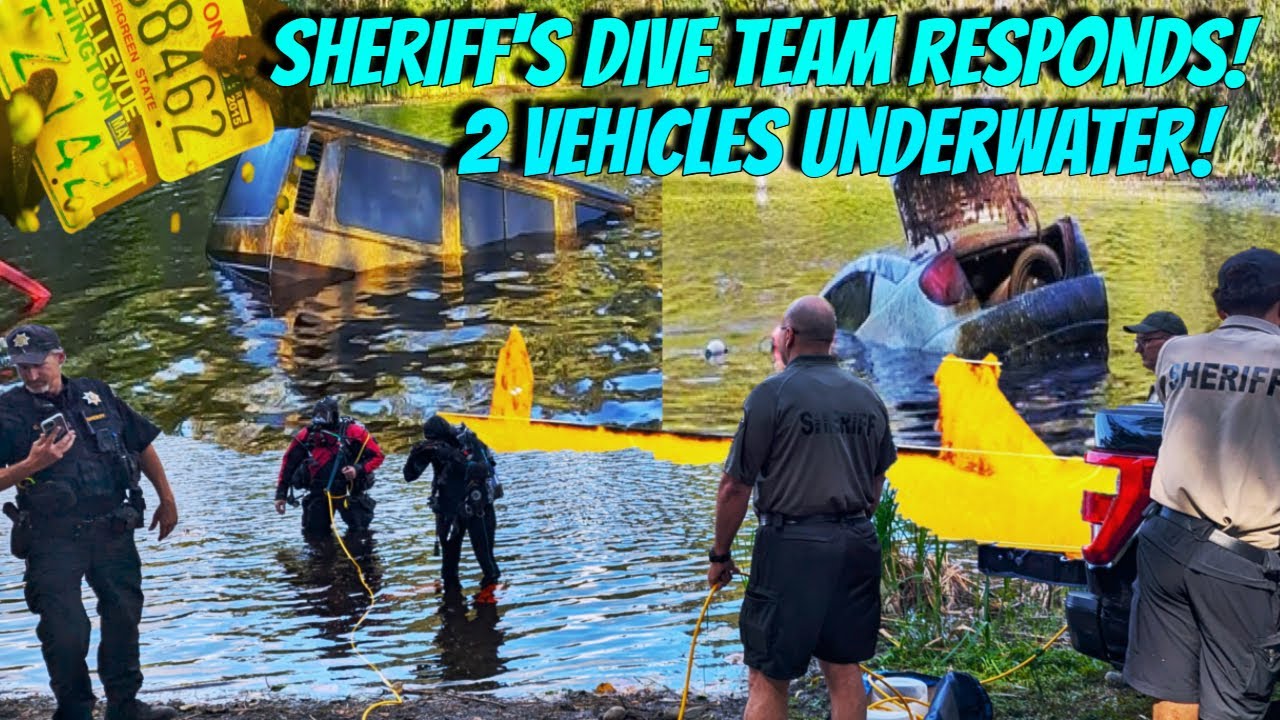 Sheriff's Dive Team Responds! 2 Vehicles Underwater, anyone inside or linked to a Missing Person?