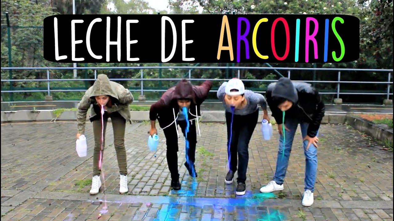 Milk Rainbow Challenge - Reto Leche de Arcoiris Ft. Kika Nieto SantiMaye | Alejo&Mafe