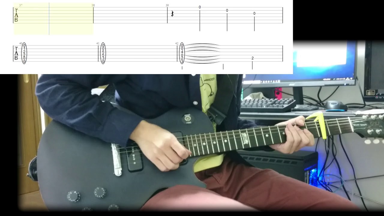 【TAB】月まで／hump back  guitar【弾いてみた】
