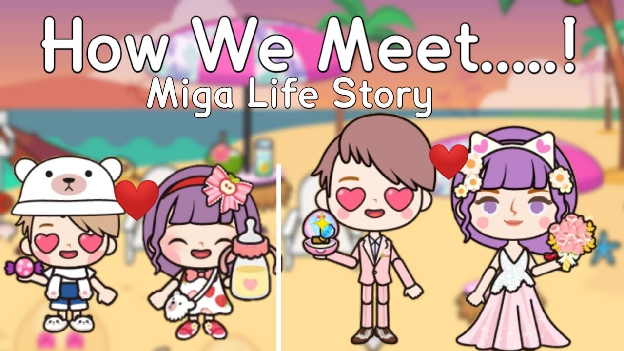 How We Meet....! 🤭👩🏻‍🦰❤️👨🏻‍🦰💕 |Miga Life World 🌎 |Love story 💗 |Toca Boca ✨