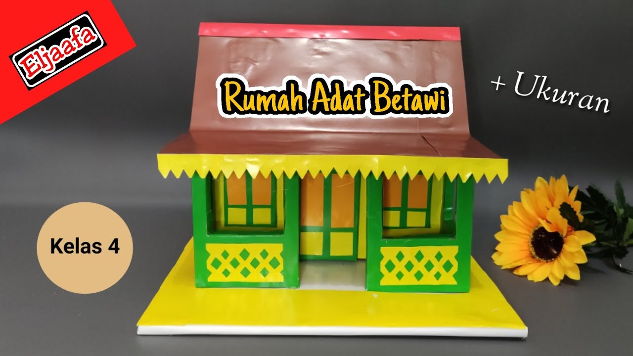Rumah Adat Betawi - Pengelolaan Sampah dari Barang Bekas