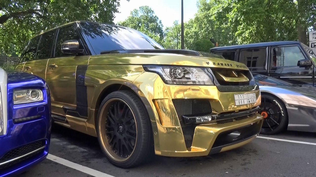 GOLD Range Rover Hamann Mystere in London!
