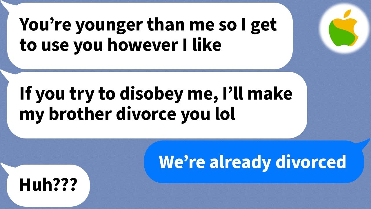 【Apple】 My sister-in-law thinks I'm a slave and makes me do everything...