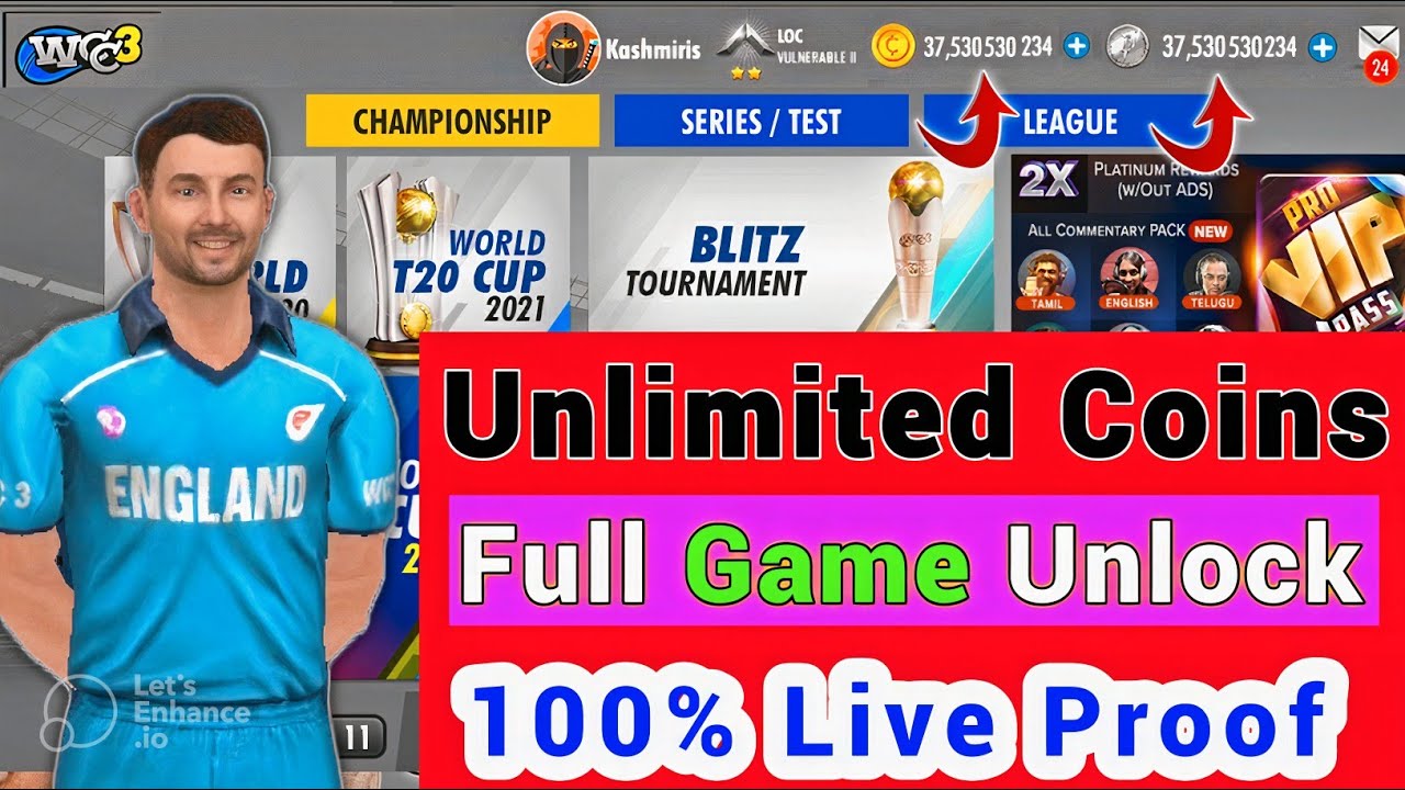 Free Platinum Coins in Wcc3 | Wcc3 New Update Free Platinum coin | Wcc3 Free IPL23 Unlock