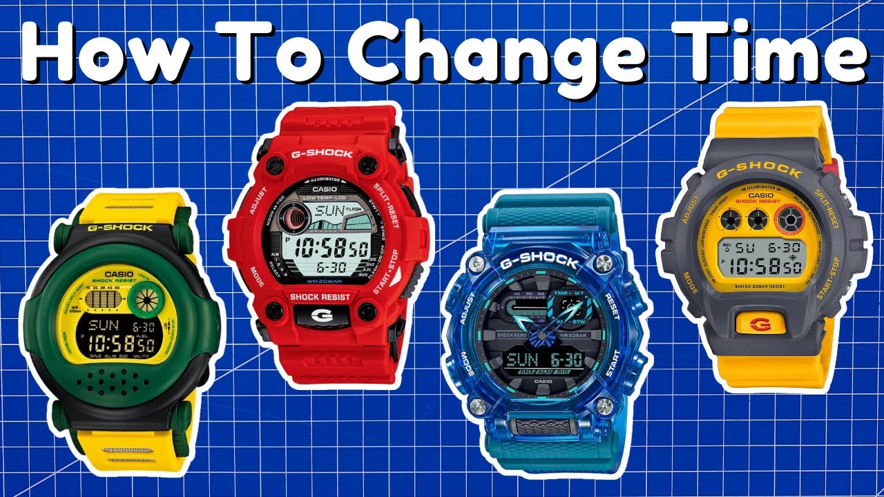 How To Change Time on G-Shock ⌚ Easiest Tutorial ✅