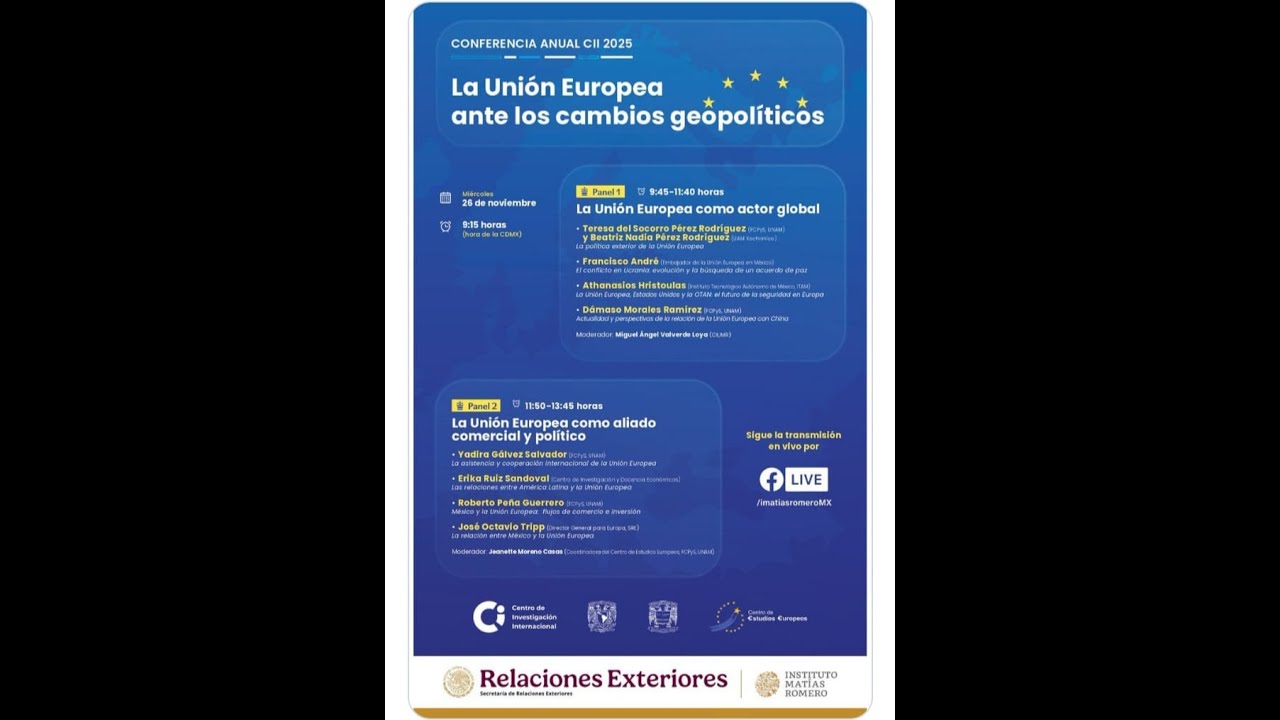 Conferencia Anual CII 2025 La Unión Europea ante los cambios geopolíticos